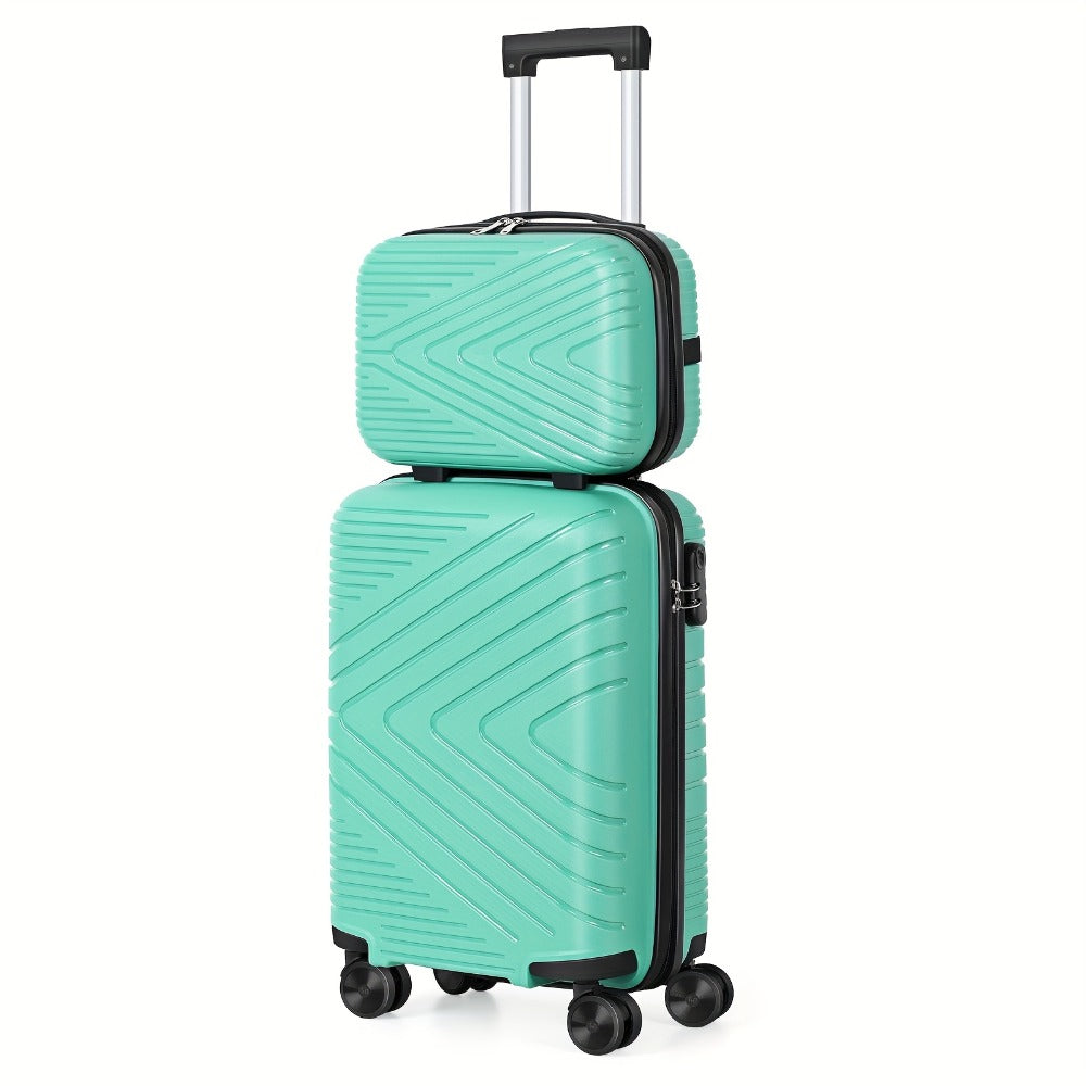 1pc/2pcs Suitcase Set Boarding Luggage Bag, 20inch Satchel Suitcase And 14inch Handbag Can Be Worn Diagonally Across The Trolley Case, with Wheels, Multi-Color Suitcase, for Office