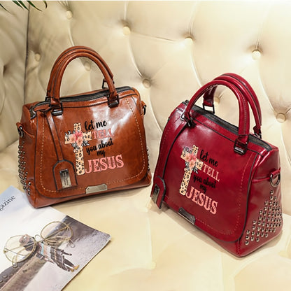 Large-Capacity Boston Bag - Retro Leopard Print & Floral Crossbody/Tote with Adjustable Strap, Print Handbag Suitable for Valentine's Day and Ramadan Gift, Zipper Closure &