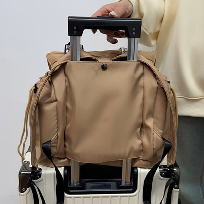 [Foldable Multi-Pocket Bag] Multi-Functional Large-Capacity Drawstring Fitness Bag, Multi-Functional Multi-Form Storage Bag, Suitable for Shopping And Commuting, Supermarket Shopping, Foldable And Expandable, Large-Capacity Multi-Pocket Travel Bag