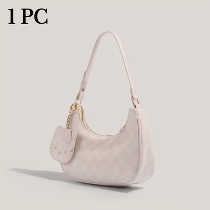 Sanrio Hello Kitty Easy Ruffled Bag - Korean Version Crossbody Bag - Suitable for Parties, Commuting, And Street Style - Valentine'S Day Gift And Must-Have for Fashionable Girlfriends at Birthday Parties