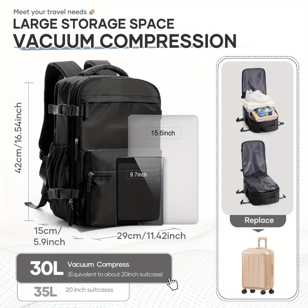 Carry On Luggage – for Travel, Vacuum Compression Air Pump Carry | Bag Vero – detail view 6