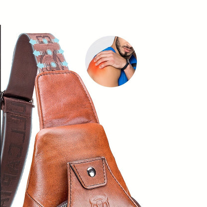 Sling Bag – Genuine Leather, for Travel & Everyday Use | Bag Vero – detail view 14
