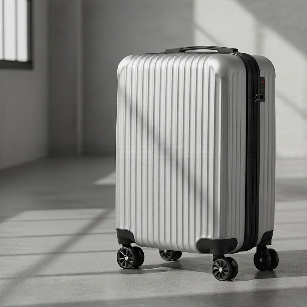 Luggage Trolley Case, 20-inch Boarding Case, ABS Lightweight Hard Shell, 360-degree Smooth Swivel Wheels, TSA Lock, Telescopic Handle, Suitable for Various Travel Occasions, Black, White, Rose Golden, Silvery Gray