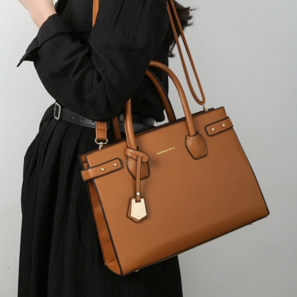 3pcs Women'S Tote Set - Large Capacity Commuter Tote Vintage Single Shoulder Crossbody Multi-Piece Bag