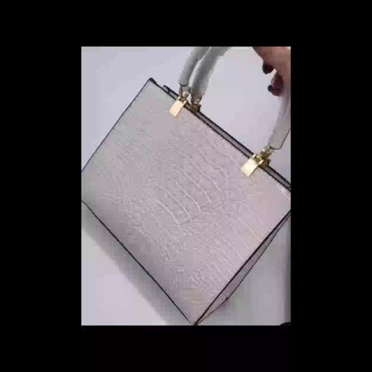 Crossbody Bag for Women – Convertible, Croc Print Heart Charm Top | Bag Vero – detail view 14