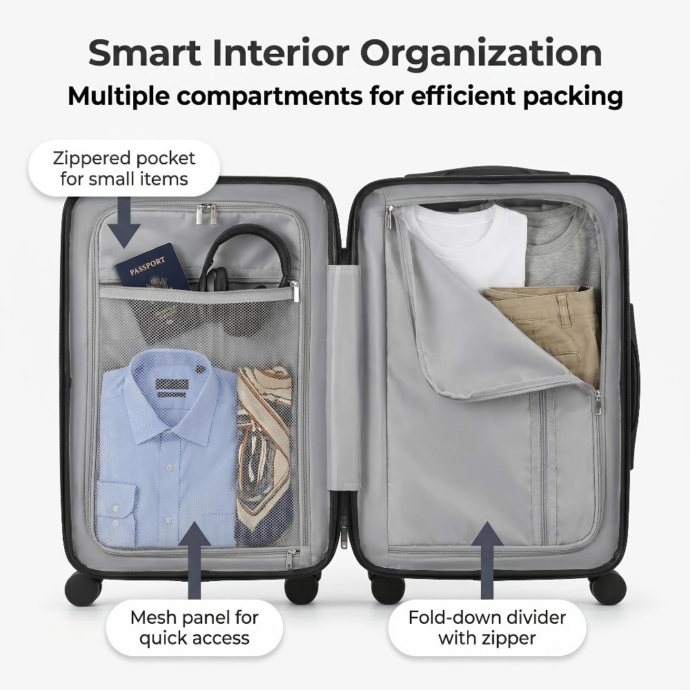 1pc 20 Inch Luggage, Travel Function Boarding Case, Luggage with Password Lock And Wheels, Suitable for Daily Use As A Neutral Bag Big Capacity Suitcase