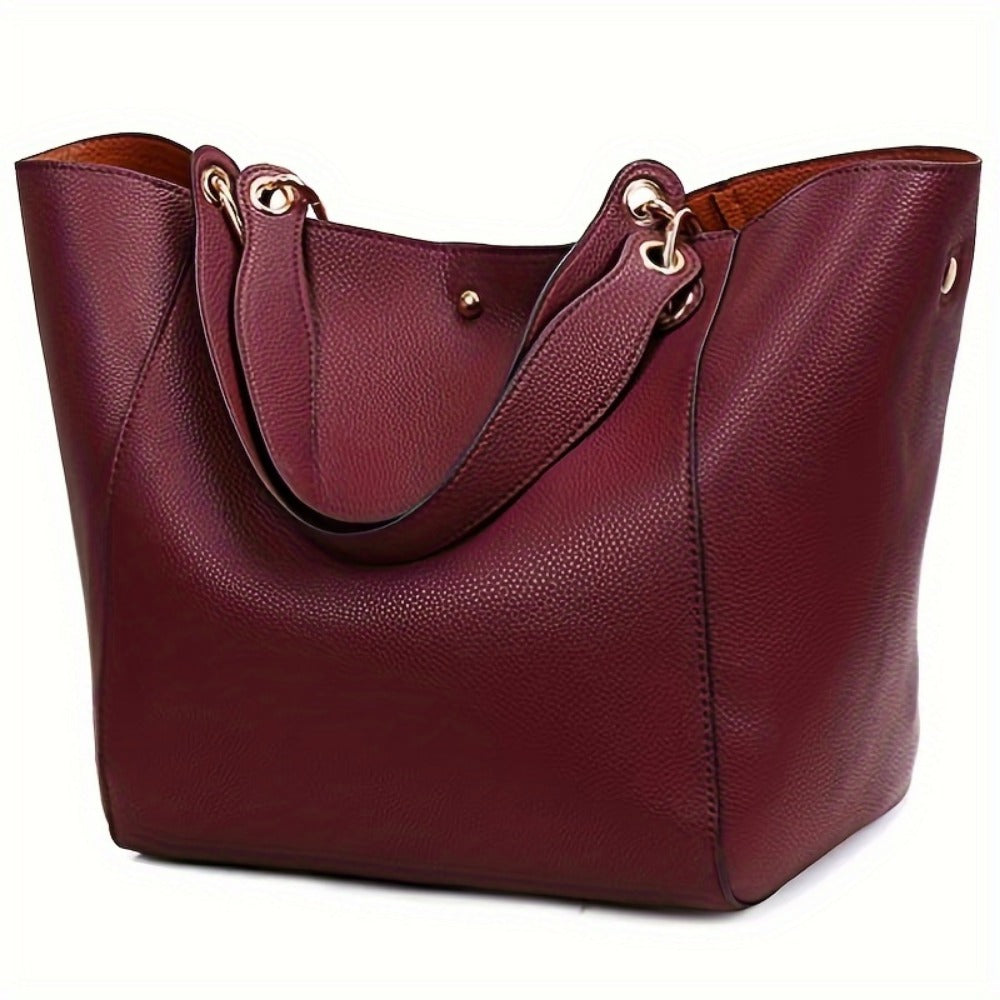 Tote Bag for Women – PU Leather, Large Capacity, for Travel & Work | Bag Vero – detail view 17
