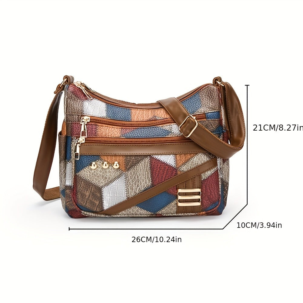 CuteCity New Fashion Trend, Four Seasons Soft, Multi-compartment, Multi-pocket, High-quality, Multi-layered Shoulder Bag, Crossbody Bag, Versatile, PU, Large-capacity Women'S Bag, Women'S Multi-pocket Handbag, Wallet, Light Travel