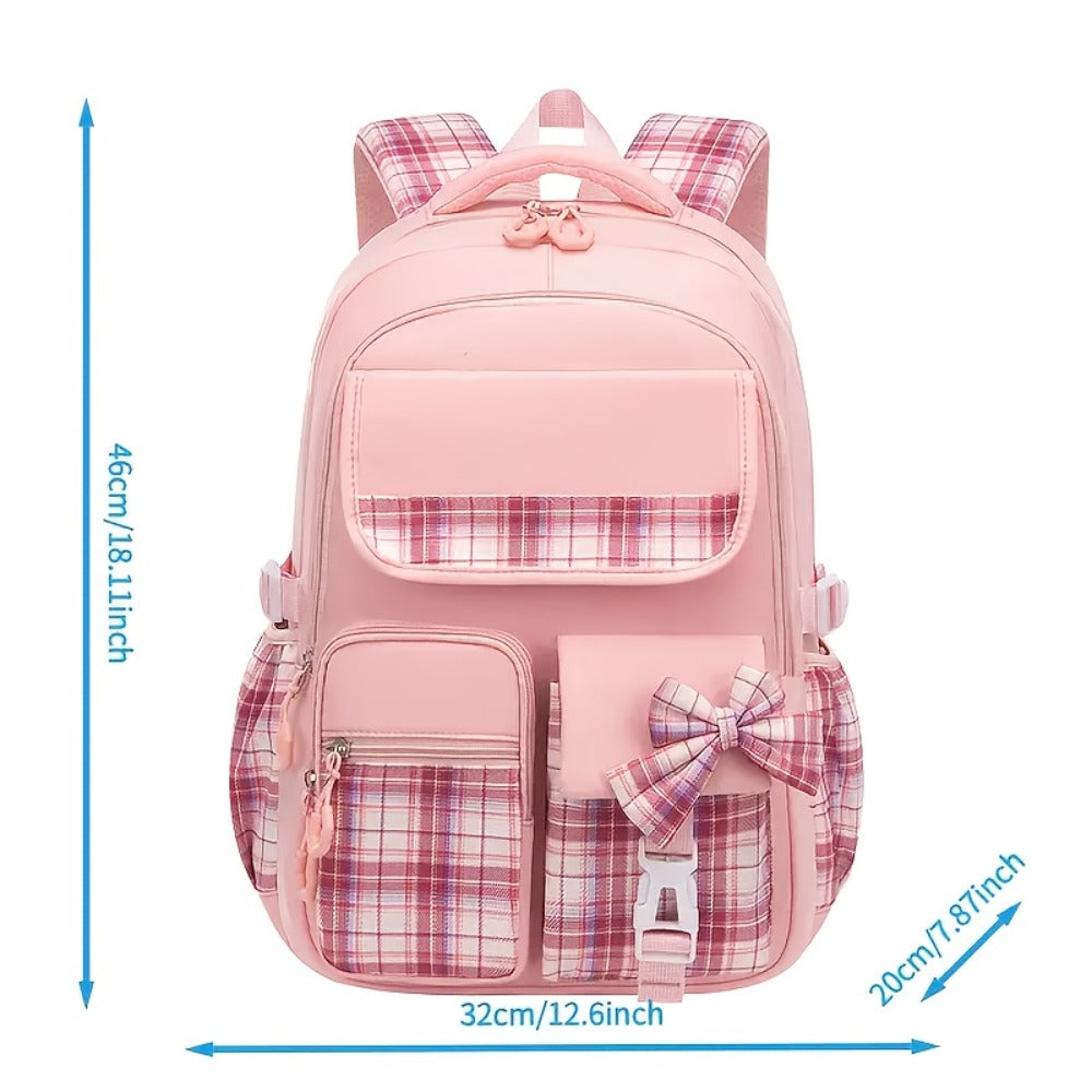 Student Backpack With 8 Separate Card Sleeves, Multi-Pocket Layered Storage, Breathable Pressure Relief Design, For Teenager