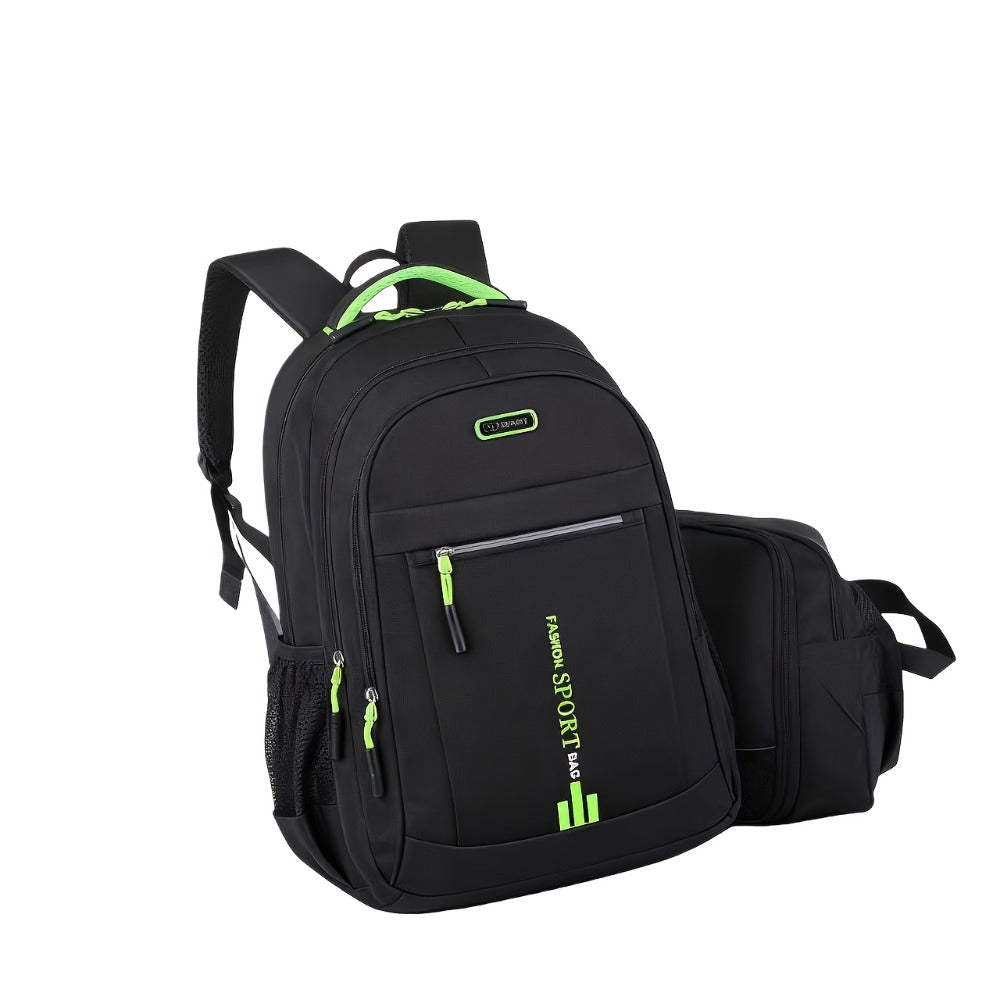This Large-Capacity Travel Backpack Is Suitable for Both Men And Women. It Comes with a Plush Ball Pendant-Durable Nylon, Adjustable Shoulder Strap, Multiple Compartments, Business Backpack And Outdoor Hiking Backpack