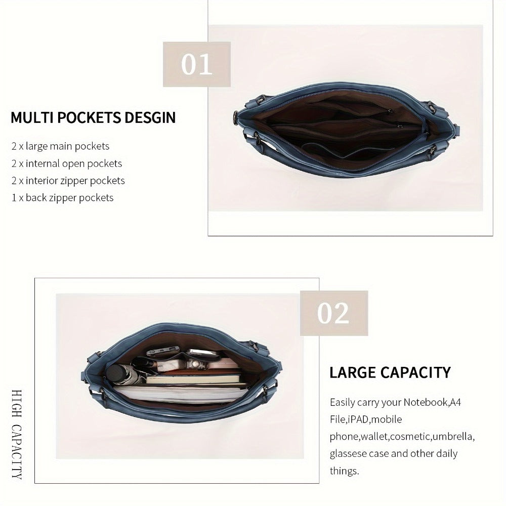 Crossbody Bag for Women – PU Leather, Adjustable Strap, for Travel & Work | Bag Vero – detail view 7