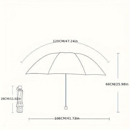 Reinforced Windproof Umbrella, Sturdy And Durable Sunshade Umbrella, Suitable For Both Men And Women