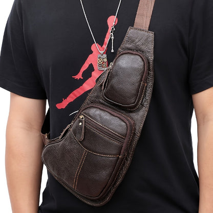 Sling Bag – for Travel, Leather Sling Vintage Chest Pack | Bag Vero – detail view 10