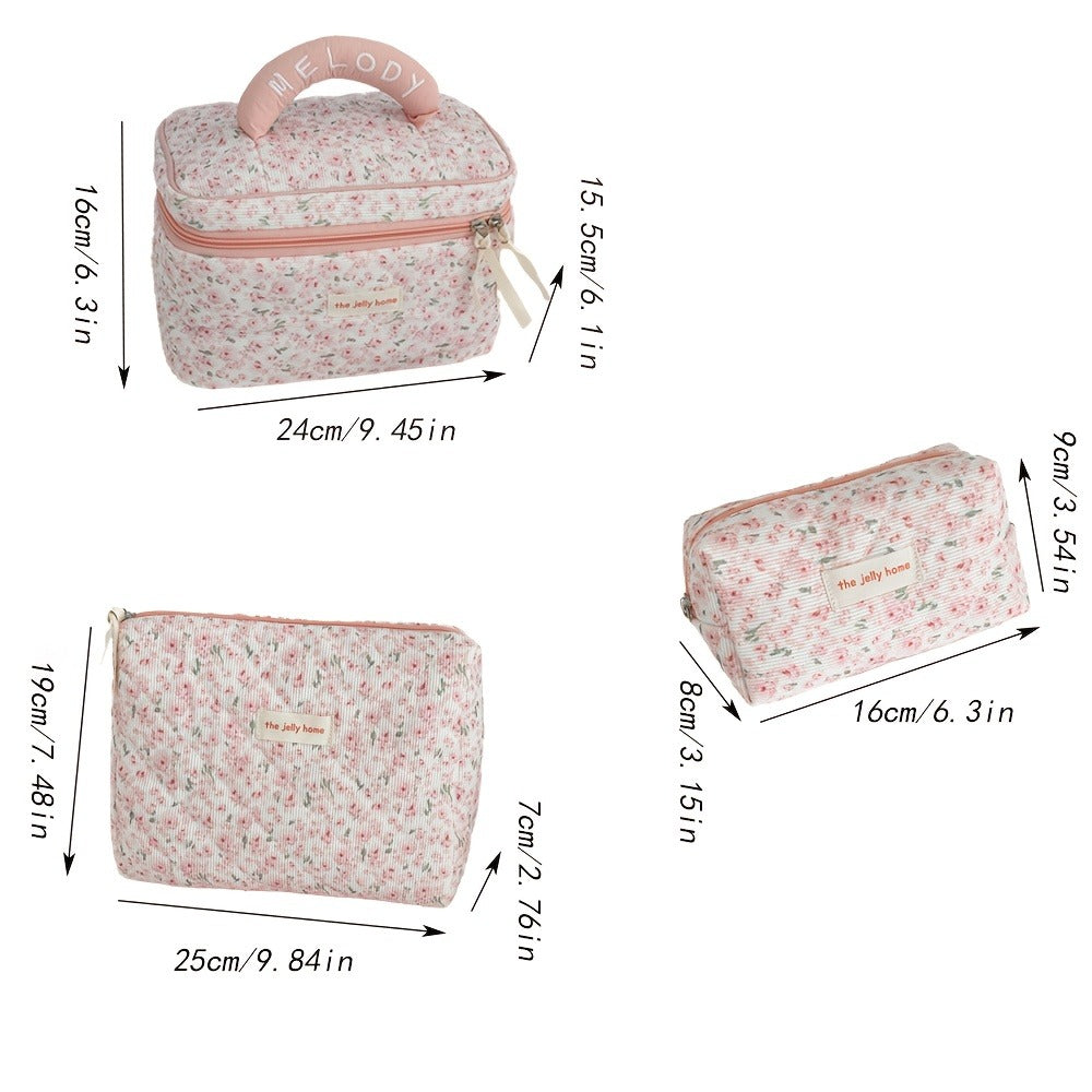 Travel Makeup Bag – Corduroy, Large Capacity, Lightweight, for Travel & Everyday Use | Bag Vero – detail view 5