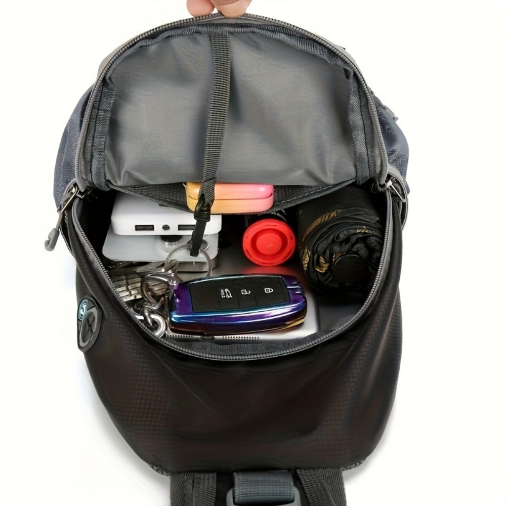Sling Bag – Nylon, Large Capacity, Adjustable Strap, Multi Pocket | Bag Vero – detail view 13