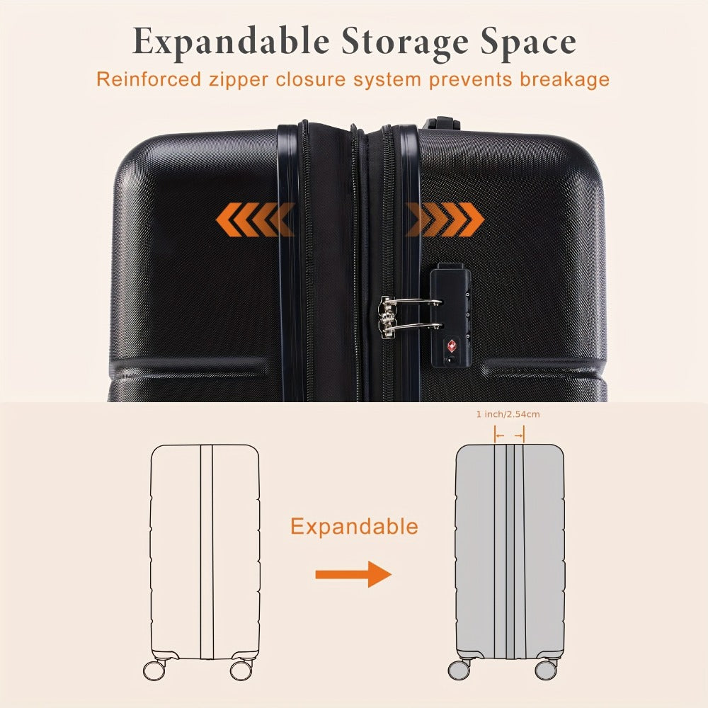 Carry On Luggage – 20 Inch, Hardshell, Expandable, Spinner Wheels | Bag Vero – detail view 7