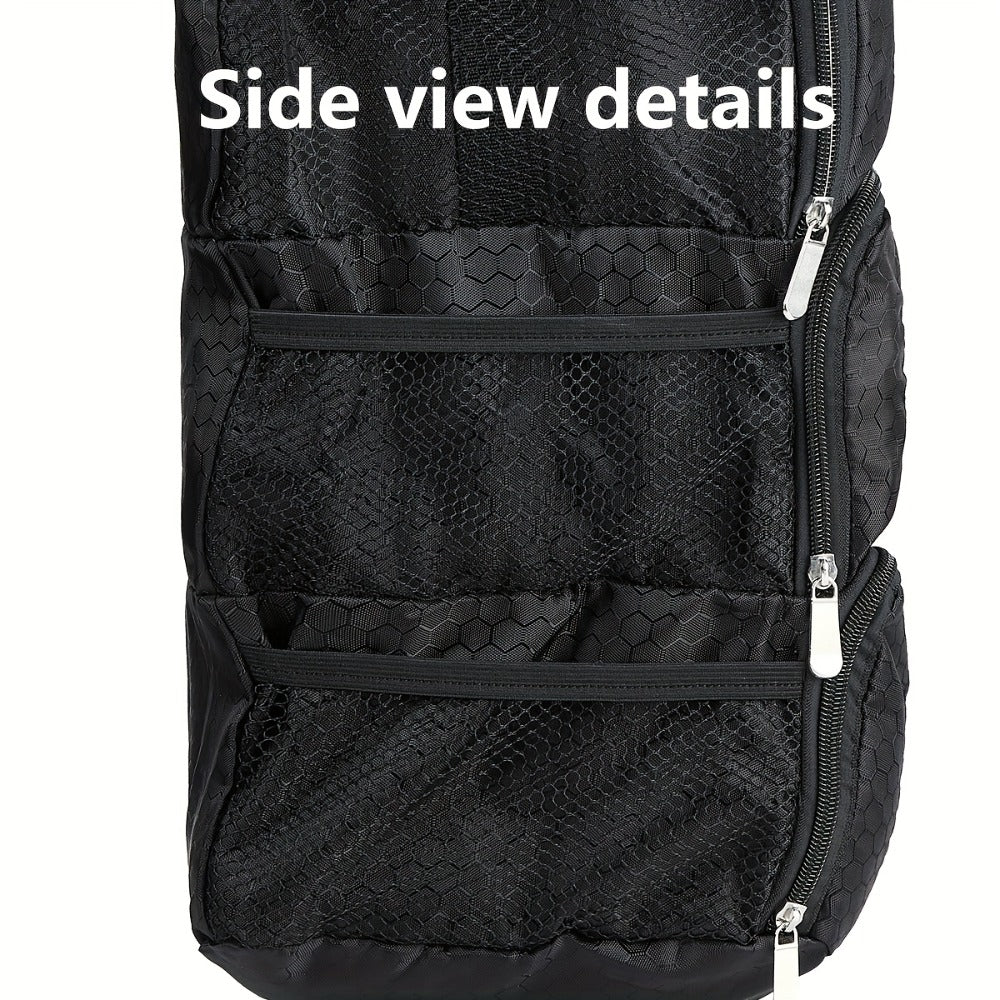 Four-layer Multi-functional Hanging Luggage Organizer, Large-capacity Clothing Storage Bag for Business Travel, Suitcase Organizer with Hooks, Wardrobe Hanging Storage, Car Travel Organizer, Camping and Outdoor Clothing Organization
