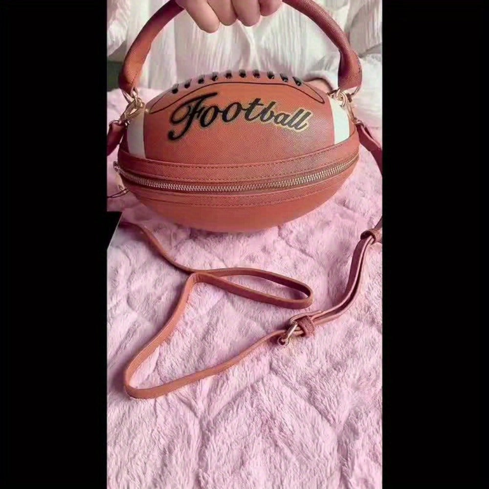 Fashion American Football Style Crossbody Bag for Women Shoulder Bags Rugby Style Purses Designer Ball Novelty Handbags