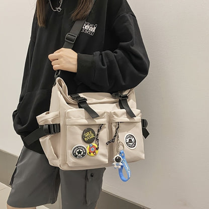 Japanese Ins Men's And Women's Shoulder Bags, Trendy And Fashionable Couple Messenger Bags, Simple And Versatile Crossbody Bags