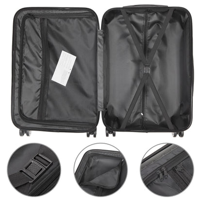 3-in-1 Portable ABS Trolley Case luggage 20" / 24" / 28" Purple