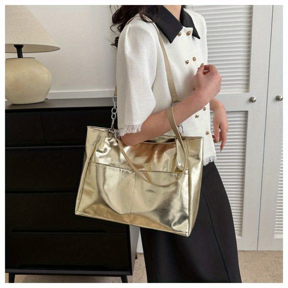 Fashion Large Capacity Tote Bag for Women Stylish Shoulder Handbag Perfect for Office Commute And Daily Use