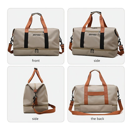 Spacious And Versatile Duffel Bag Suitable for The Gym, Travel, And Luggage, Made from Lightweight And Durable Nylon with Several Compartments, Perfect for Weekend Getaways And As a Roomy Gym Tote for Both Men And Women