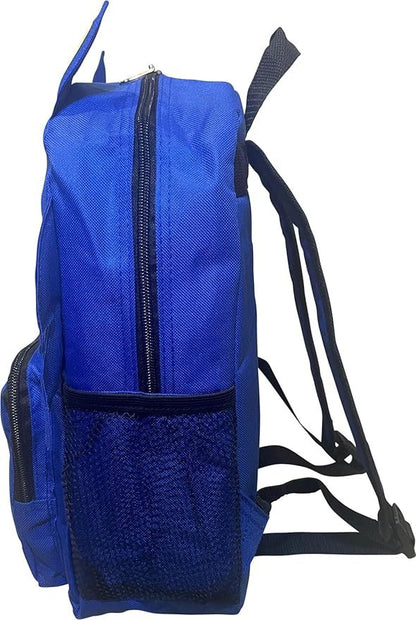 Ruz Sonic The Hedgehog 12" Big Face School Backpack With 3D Ears And Quills