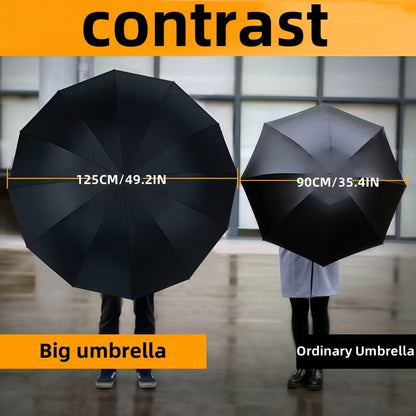 Large Windproof Waterproof Folding Umbrella, All-Weather +, Upgraded Reinforced Thick Steel Ribs, Suitable for Business Men And Women, Reinforced Umbrellas for Rainy And Sunny Days