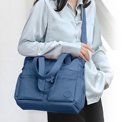 New Style Casual Large Capacity Messenger Bag Commuter Shoulder Bag School Season Student Backpack Fashionable And Versatile, Travel Bag, Work Bag, Bags, Messenger Bag, Adjustable Strap, Casual Commuter Handbag, Simple Classic Casual Shoulder Bag