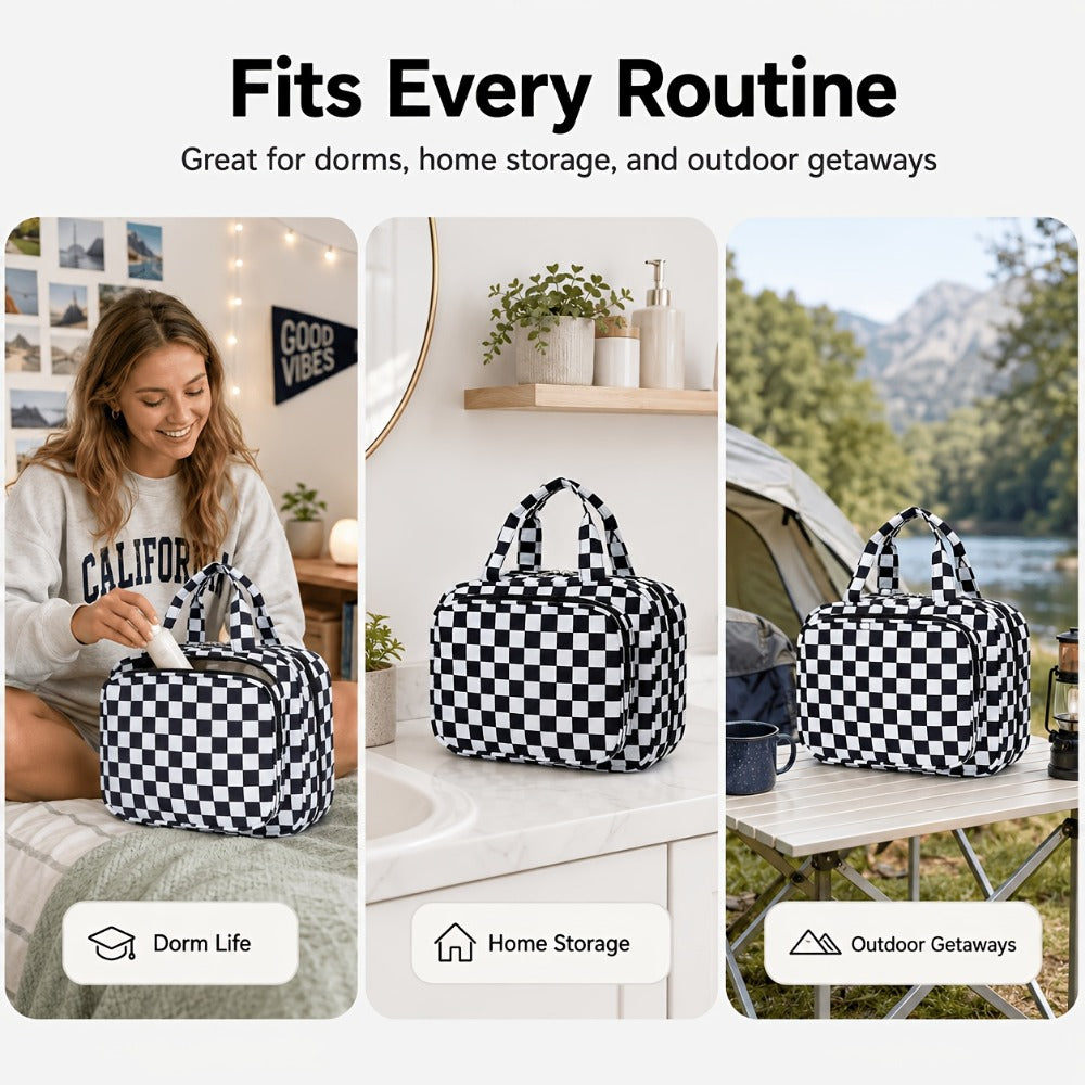 Travel Makeup Bag – for Travel, Hanging Toiletry Compartment Kit Cosmetic | Bag Vero – detail view 14