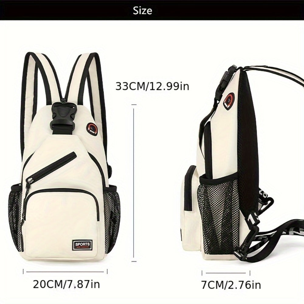 Trendy Oxford Crossbody Bag for Women - Features Adjustable Shoulder Straps, Zipper Closure, Sturdy Material, Casual Elegant Design, Ideal for Everyday Use And Travel
