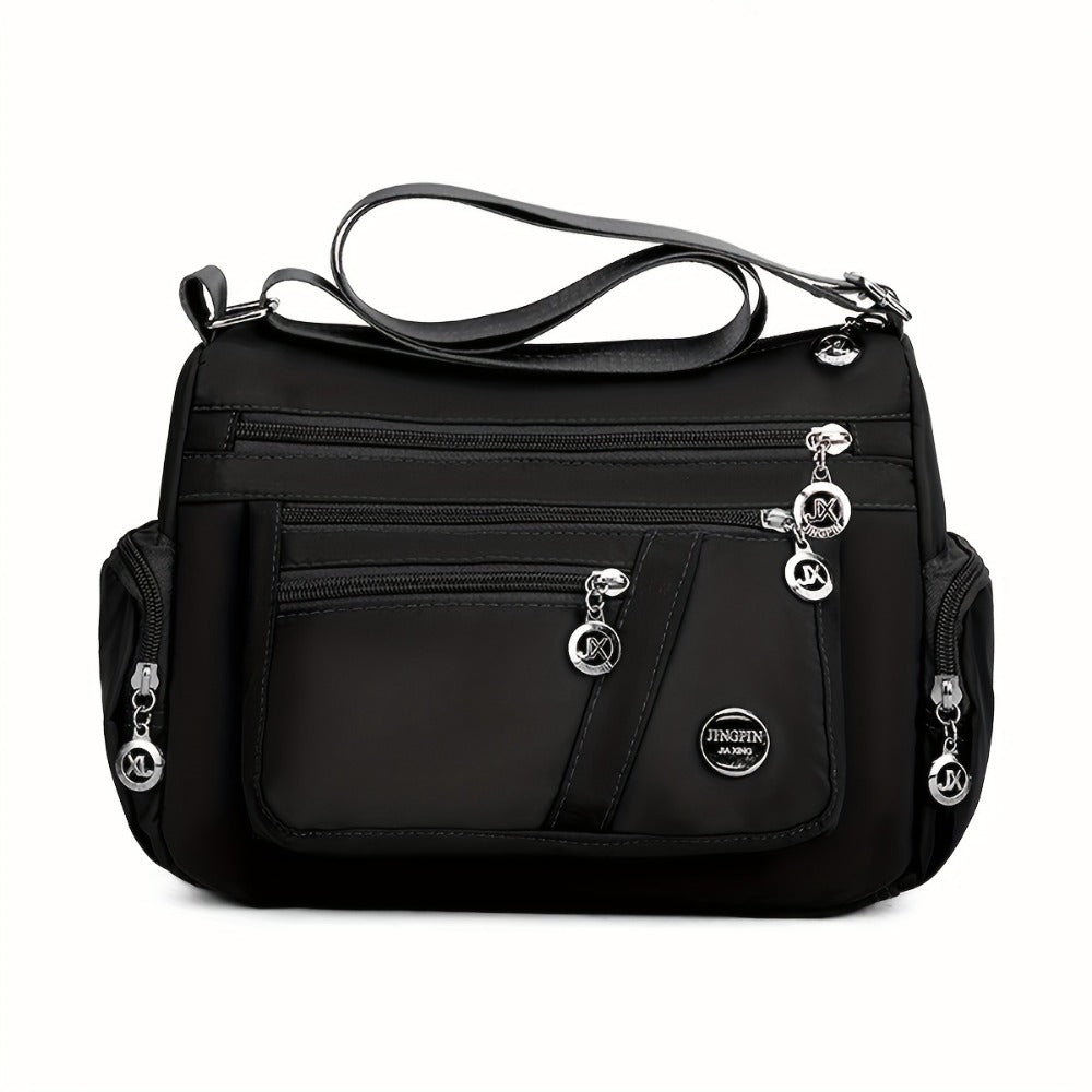 Multi Layer Crossbody Bag - Wear-resistant Nylon Fabric - Women's Shoulder Bag - Perfect for Moms - Suitable for Everyday Use - Ideal Gift for Women