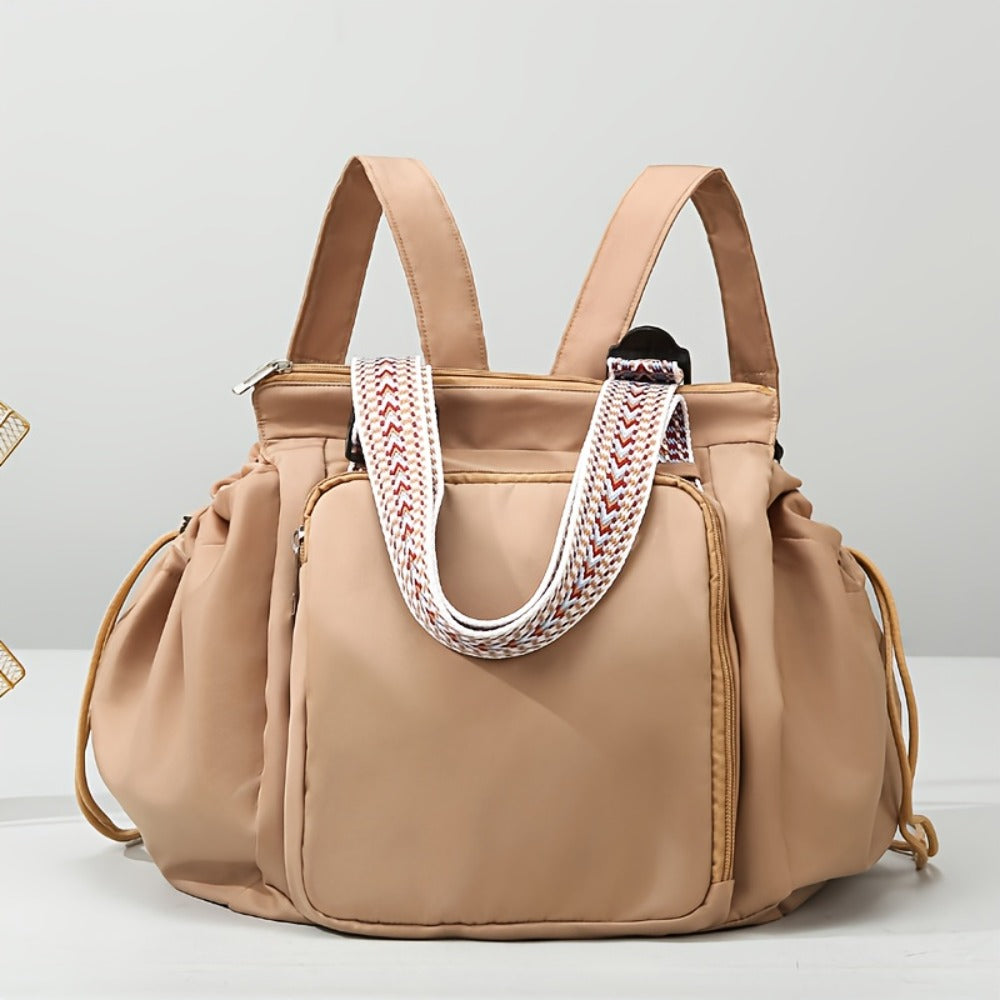 [Foldable Multi-Pocket Bag] Multi-Functional Large-Capacity Drawstring Fitness Bag, Multi-Functional Multi-Form Storage Bag, Suitable for Shopping And Commuting, Supermarket Shopping, Foldable And Expandable, Large-Capacity Multi-Pocket Travel Bag