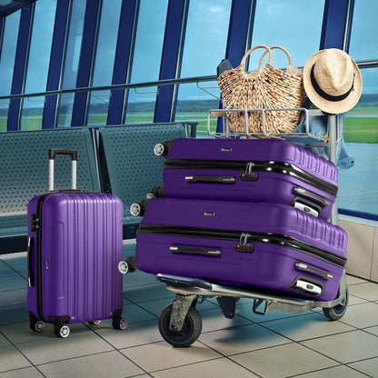 3pcs Luggage 20/ 24/ 28-Inch, Durable Hard Shell, 360 Spinner Wheels, Multifunctional Large Capacity, Lightweight Travel Suitcase