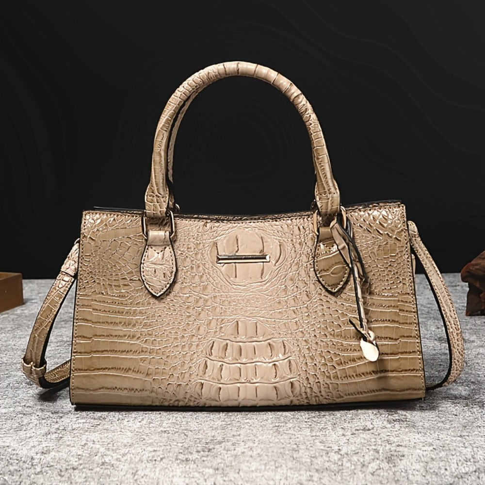 Crossbody Bag for Women – for Travel & Everyday Use, Alligator Print Luxury Zipper Party | Bag Vero – detail view 11