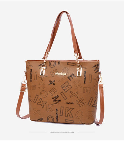 Set of 6 Women'S Bags - Spacious Vintage Collection Including Shoulder Bag, Crossbody Bag, Tote, And Purse
