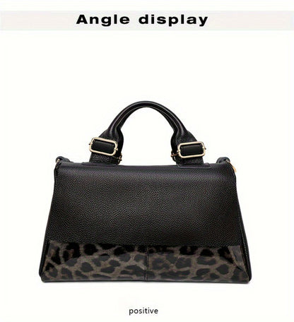 [Genuine Leather Bag] Head Layer Cowhide Women's Bag, Genuine Leather Women's Bag, Hand-Held Pillow Bag, Boston Women's Bag, Fashionable Single Shoulder Crossbody Women's Bag