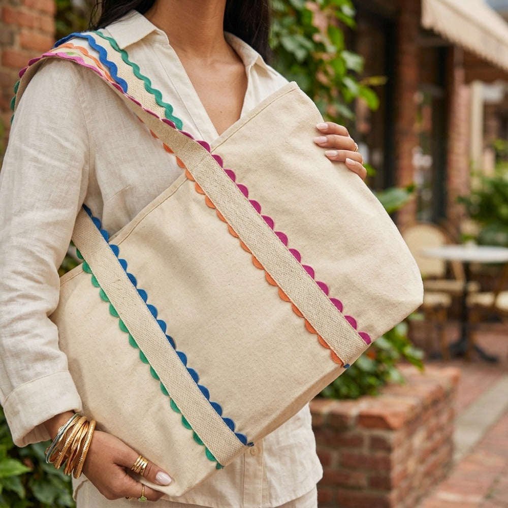 Ladies' Large Capacity Handbag | Beige Zipper Closure, Spacious Shopping Bag, Machine Washable for Daily and Beach Use, Casual Outing, Fashion Additions, Durable Structure, Multi-functional, Travel Essential