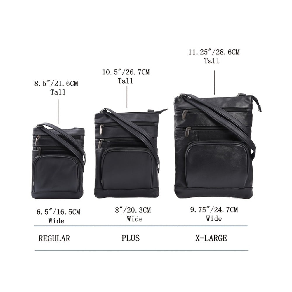 Genuine Leather Shoulder Bag, Adjustable Shoulder Strap Messenger Bag, Fashionable Handheld Design, Multifunctional Smartphone Storage Bag
