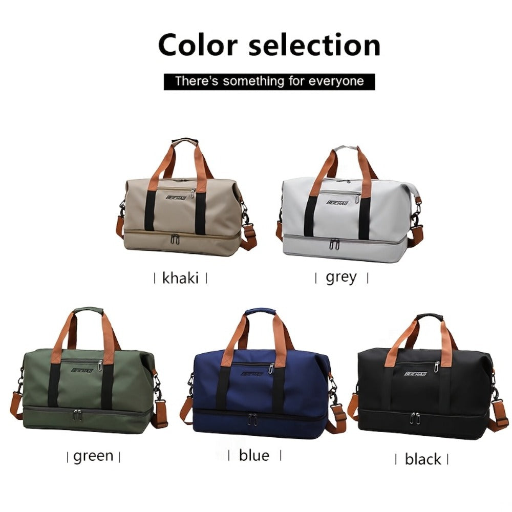 Spacious And Versatile Duffel Bag Suitable for The Gym, Travel, And Luggage, Made from Lightweight And Durable Nylon with Several Compartments, Perfect for Weekend Getaways And As a Roomy Gym Tote for Both Men And Women