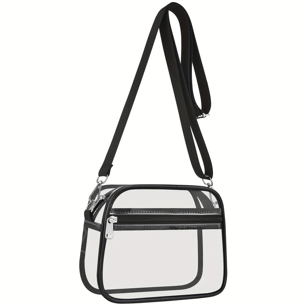 Clear Purses for Women Stadium Clear Bag Stadium Approved Crossbody Concerts Bag for Game Day, Events, Sports