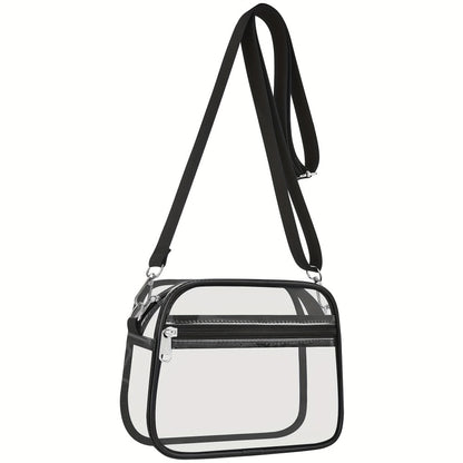Clear Purses for Women Stadium Clear Bag Stadium Approved Crossbody Concerts Bag for Game Day, Events, Sports
