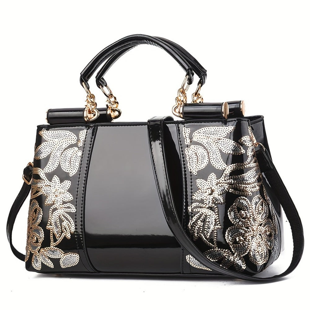 Laptop Bag – Adjustable Strap, Embroidered Satchel Zipper Closure Adjustable | Bag Vero – detail view 3