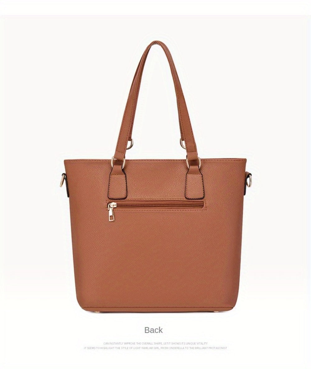 6pcs Retro Large Crossbody Bag with Adjustable Strap & Zipper Closure - Multi-Piece Bun Female Bag Set,/ Shoulder Purse Suitable for, Travel, Daily Use,Portable