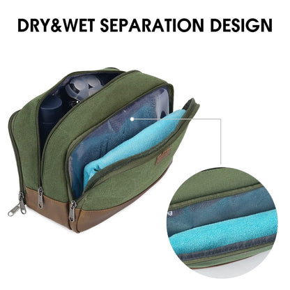 Travel Toiletry Bag – Canvas, Large Capacity, for Travel | Bag Vero – detail view 8
