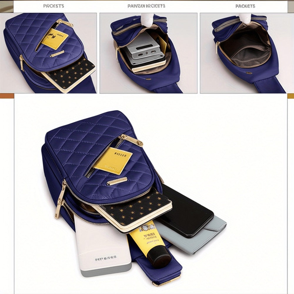 Sling Bag – Nylon, Multi-Pocket, Adjustable Strap, for Travel | Bag Vero – detail view 16