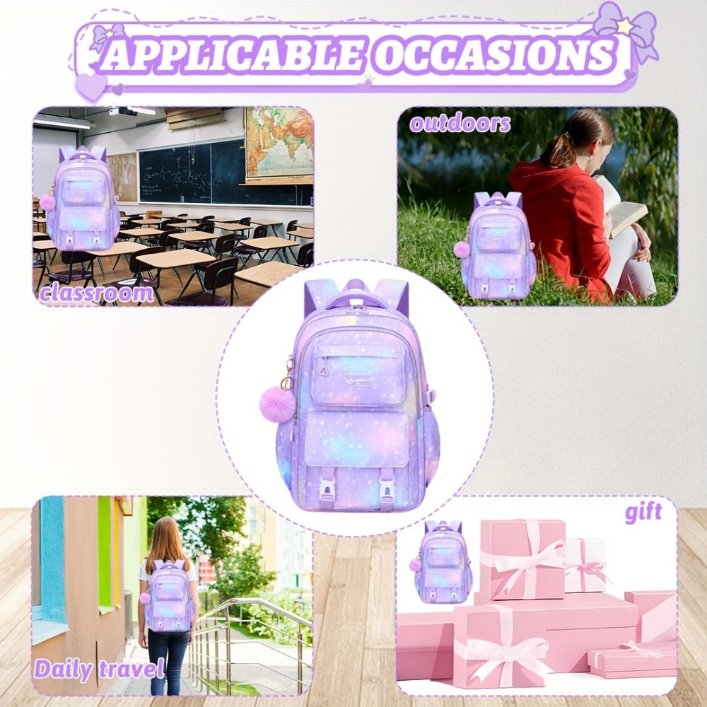 Laptop Backpack – 3-Piece, 15.6 Inch, Multi-Pocket, for School | Bag Vero – detail view 12