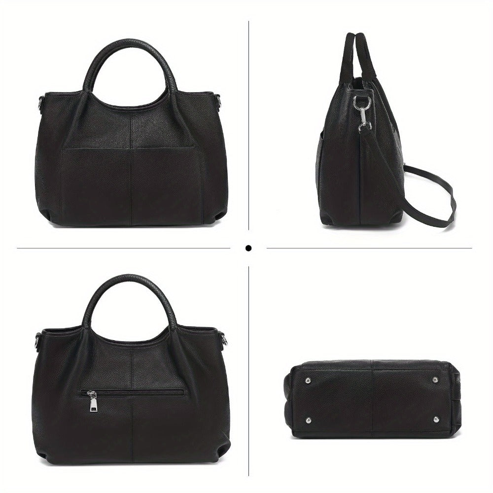 KOGTLA Genuine Leather Purses for Women,Luxury Genuine Tote Bag,Crossbody Shoulder Bags Designer Handbags Top Handle Satchel Bag,Large Capacity,Daily Commutes And Outings Pefect for Office,Business And Work