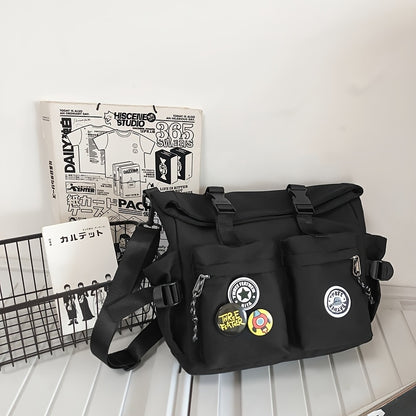 Japanese Ins Men's And Women's Shoulder Bags, Trendy And Fashionable Couple Messenger Bags, Simple And Versatile Crossbody Bags