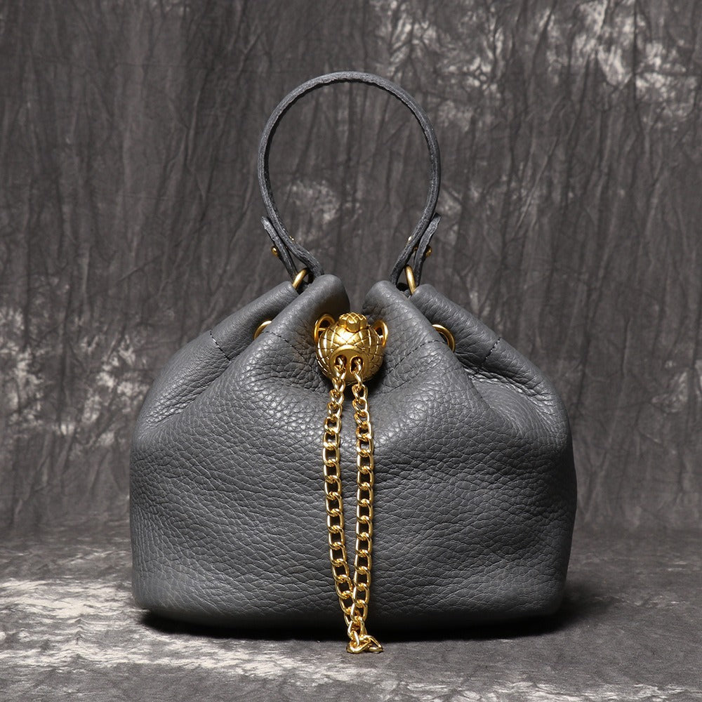 Crossbody Bag for Women – Genuine Leather, Genuine Leather Bucket Handmade Cowhide | Bag Vero – detail view 8
